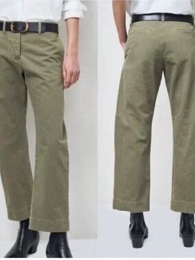 Nili Lotan Tomboy Chino Pants Green Size 6
